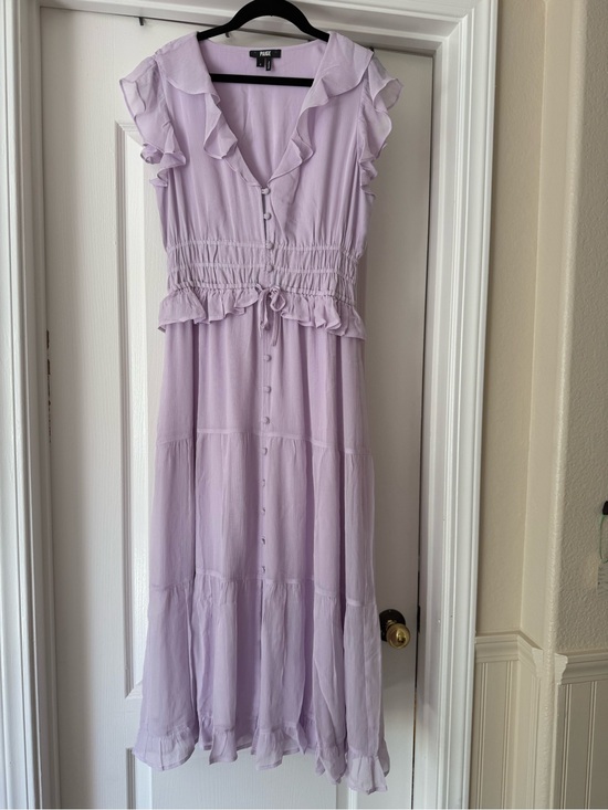 PAIGE Dresses & Skirts - PAIGE Paradis Silk Midi Dress in Bright Flower Size 4